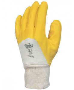 Garðvettlingar nitrile gulir nr:7