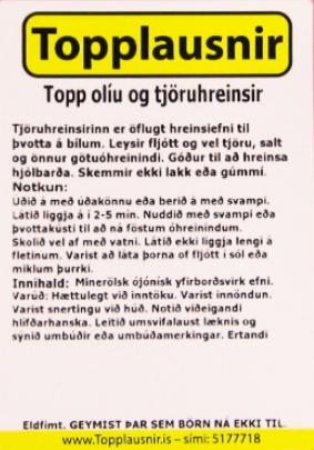 Topp_olíuogtjöruhreinsir_miði