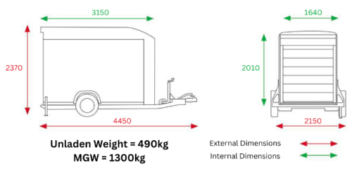 Kerra Roadster400alu 1300kg 3.5x1.64x2. - Image 3